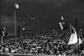 International match Switzerland - Italy 1972: Spectators