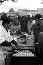 International match Switzerland - Italy 1972: Sausage stand