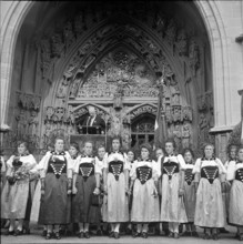 Berne, National holiday celebration, new voters; 1952
