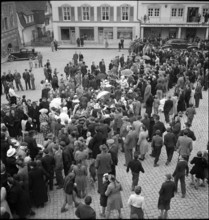 Carnival festivities in Schwyz, 1950