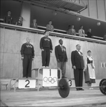 Olympic Games 1952 Helsinki: 2nd Saksonov, 1st Chimishkyan, 3rd Wilkes