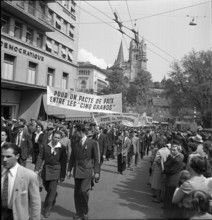May Day demonstration in Lausanne 1952