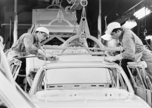 General Motors; assembly hangar; 1969