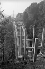 Larrevoin bridge under construction; 1964