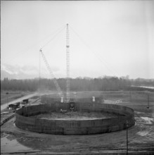 Collombey, refinery under construction; 1961