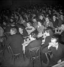 Meeting, Protest against import of nylon stockings; 1949