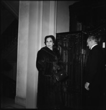 Queen Zein al-Sharaf in Lausanne, 1952