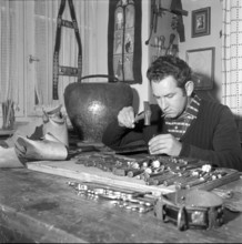 Last Manufacturer of Straps for Cowbells, Appenzell 1962
