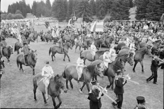 61st Marché-Concours Saignelégier, procession, 1964