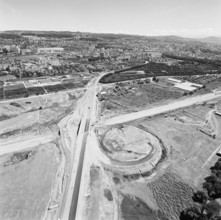 Lausanne-Geneva motorway near Lonay, 1962