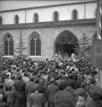Official opening of monastery church St-Maurice 1949