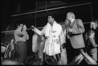 Angelo Dundee and Muhammad Ali, born Cassius Marcellus Clay Jr. in Zurich 1971