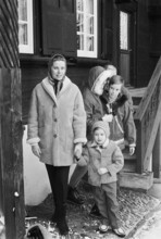 Princess Grace with her family in Schönried, 1970