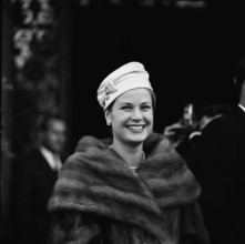 Princess Grace of Monaco, Grace Kelly, on official visit to Switzerland, 1960