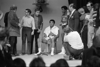 Muhammad Ali, born Cassius Marcellus Clay Jr. training in Zurich 1971