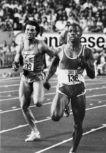 Letzigrund Meeting 1987, finals 400m: Arnold, McKay