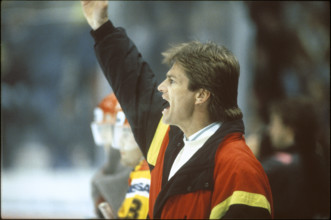 Bill Gilligan, coach SC Bern, 1989