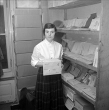 United Press, Zurich office: Consignment of the stencil sheets by envelope, 1957