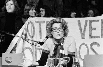 Lilian Uchtenhagen at the counter conference of the Women's Liberation Movement