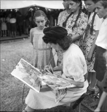 Painter at the Knabenschiessen of Zurich 1943
