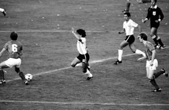 Football WC 1982: Belgium - Argentina; Maradona