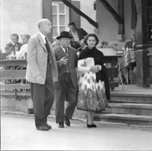 Josef Szigeti, Pablo Casals and his future wife Martita Montanez, 1956