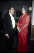 Begum Aga Khan in Gstaad, New Year 1980