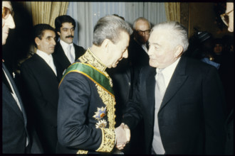 New Year's reception in Swiss federal parliament 1980
