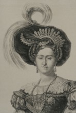 Maria Francisca of Braganza (1800-1834). Portuguese infanta of the House of Braganza. First wife of