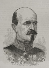 Louis-Jules Trochu (1815-1896). French general and politician. Portrait. Engraving. ""Historia de