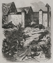 Franco-Prussian War (1870-1871). Battle of Wissembourg, 4 August 1870. Capture of Wissembourg by