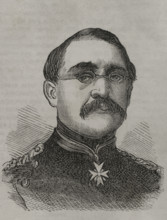 August Karl von Goeben (1816-1880). Prussian general. He was awarded the Grand Cross of the Iron