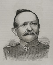 Eduard von Fransecky (Eduard Friedrich Karl von Fransecky) (1807-1890). Prussian general. Portrait.