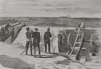 Franco-Prussian War (1870-1871). Siege of Metz (19 August to 27 October 1870). Prussian artillery