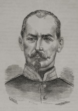 Camille Cremer (1840-1876). French divisionary general in the Franco-Prussian War. Portrait.
