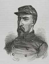 Auguste-Alexandre Ducrot (1817-1882). French general. Portrait. Engraving. ""Historia de la Guerra