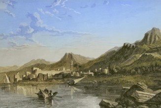 Cyprus. Engraving by Ransonnette. Later colouration. ""La Tierra Santa y los lugares recorridos por