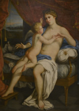Gaetano Callani (1736-1809). Italian painter. Venus and Cupid, 1810. Oil on canvas. Ala Ponzone