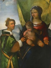 Gian Francesco Bembo. Italian painter born in Cremona, active from 1515 to 1543. Virgin and Child