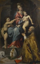 Altobello Melone (1491-ca. 1547). Italian painter. Virgin with Child, the Infant Saint John and