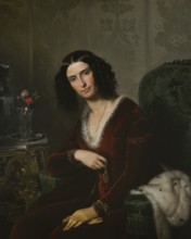 Eliseo Sala (1813-1879). Italian painter. Portrait of Marquise Luisa d'Azeglio Blondel Maumery, ca.