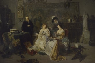 Gerolamo Induno (1825-1890). Italian painter. An Antique Dealer, 1889. Oil on canvas. Modern Art