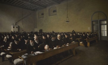 Angelo Morbelli (1853-1919). Italian painter. Last Days, 1882-1883. Oil on canvas, 157,5 x 98 cm.