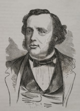 Ernest Picard (Louis Joseph Ernest Picard) (1821-1877). French politician. Portrait. Engraving,
