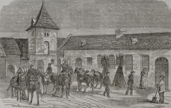 Franco-Prussian War (1870-1871). French Army. General Faidherbe's headquarters at Boisleux.