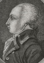 Francois Kellermann (Francois Christophe de Kellermann) (1735-1820). French military. Marshal of