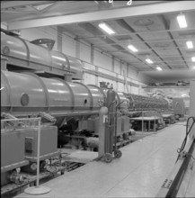 Linear accelerator at the CERN Proton Synchrotron Laboratory in 1958