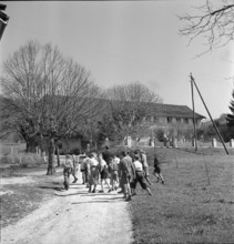 Children from Belgium on holiday in Switzerland, 1942