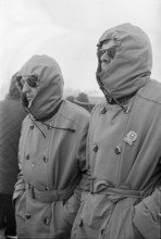 Olympic Games Grenoble 1968: Spectators watching ski racer