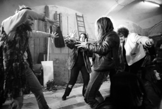 Young people dancing